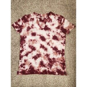 Victoria’s Secret PINK Womens Size Medium Pink Tie Dye TShirt Top